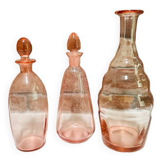 Old pink bottles