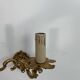 Pair of antique wall lamps in gilded metal - two lights - early XXth