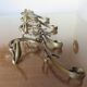 4 hooks Art Nouveau bronze