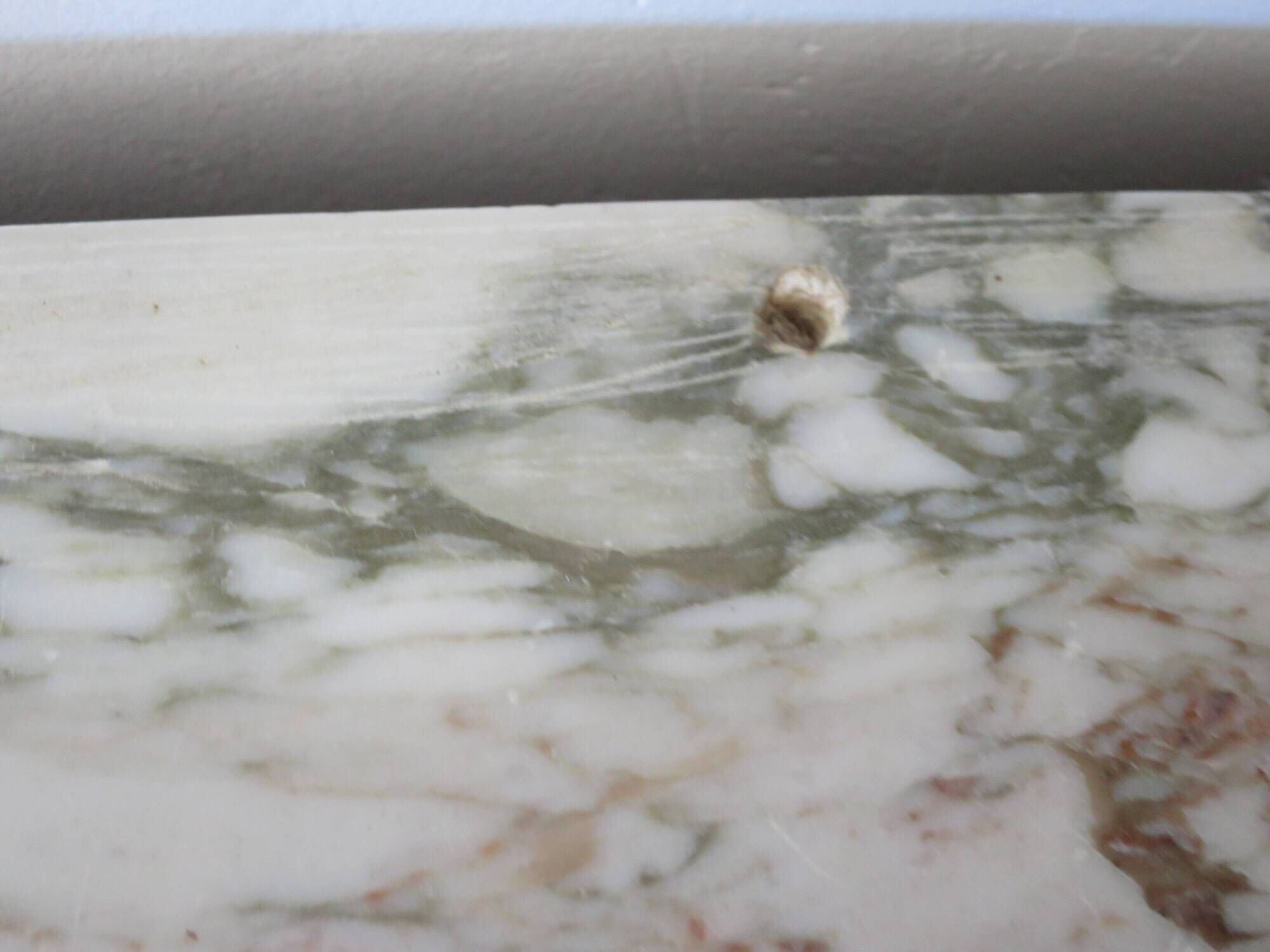 Small chest of drawers - Half-moon table - Louis XVI style - Elm burr veneer - Pla