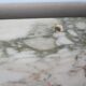Small chest of drawers - Half-moon table - Louis XVI style - Elm burr veneer - Pla