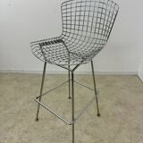 Old chair / Bar stool metal design Harry Bertoia for Knoll International vintage 1972