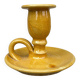 Mustard ceramic cellar rat candlestick