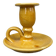 Mustard ceramic cellar rat candlestick