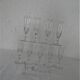 10 Louis Philippe flutes elegant old blown glasses bulled