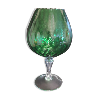 Green italian vase made in italy