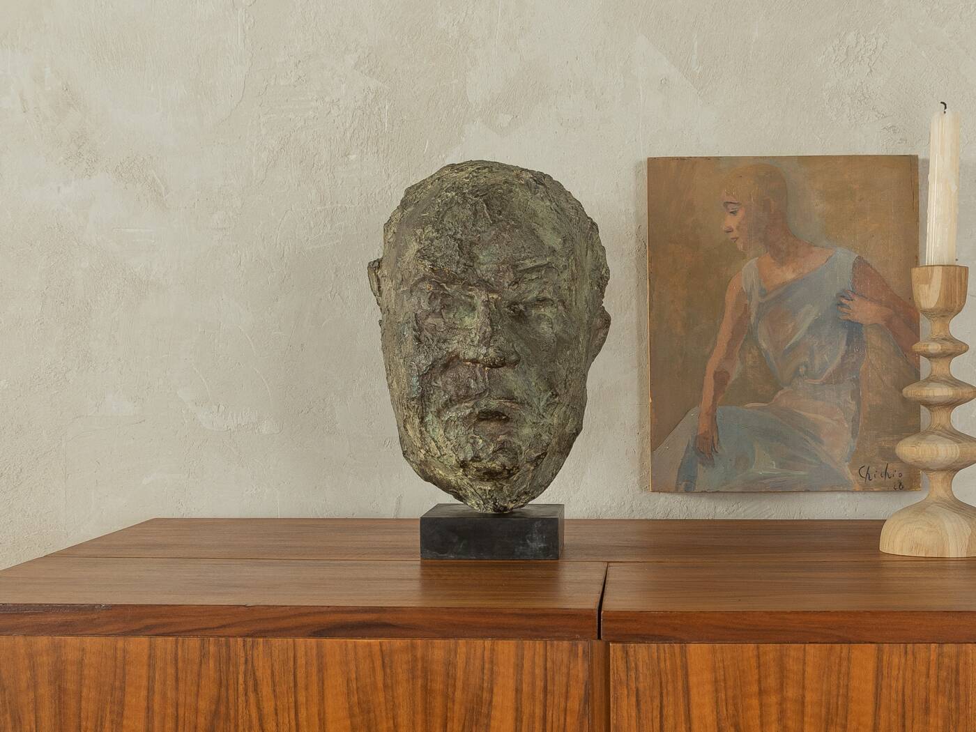 Bronze sculpture Helmut Kohl