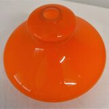 Abat-jour opalin orange vintage