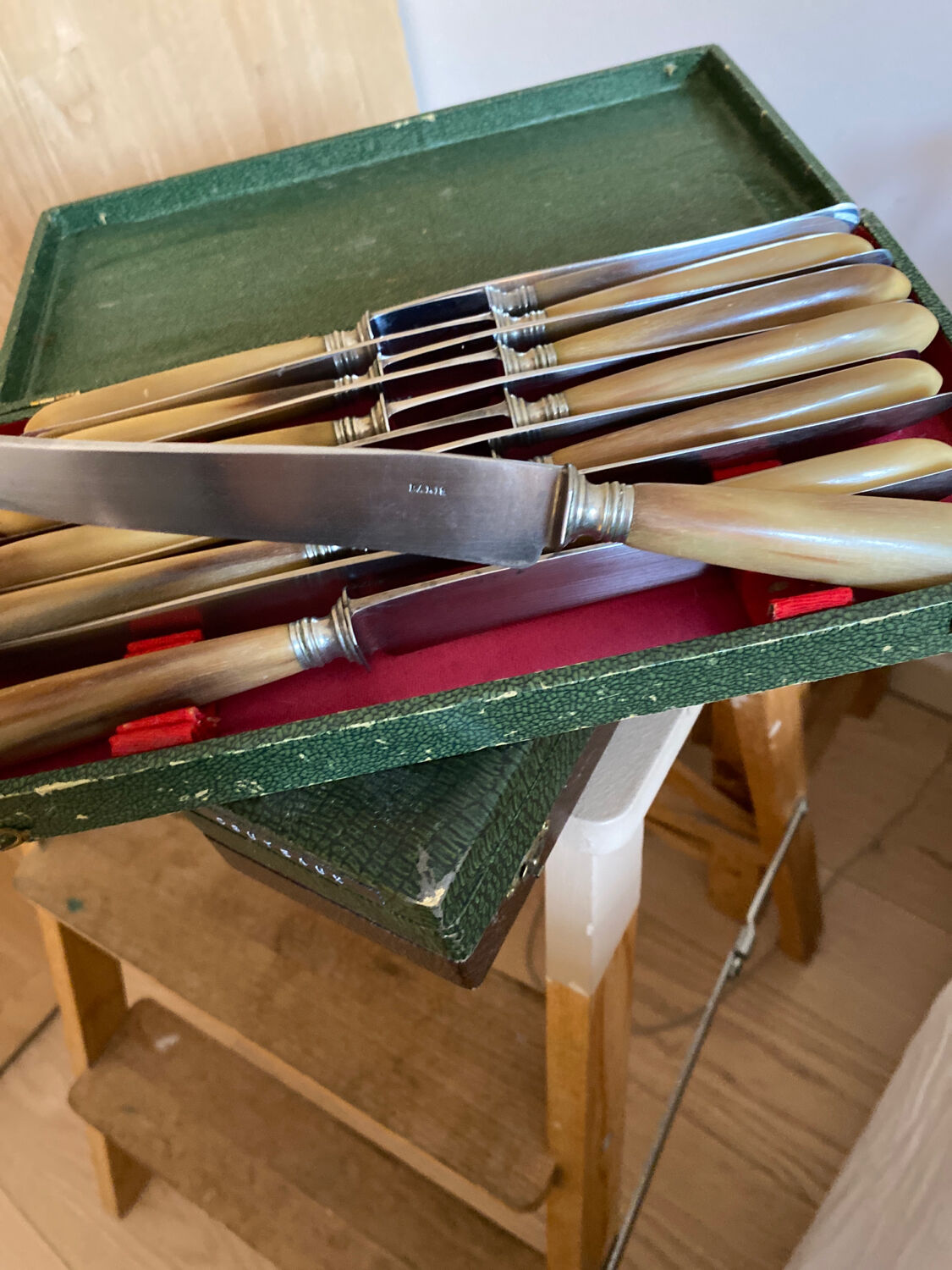 12 Paris horn knives