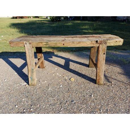 19th century oak workbench