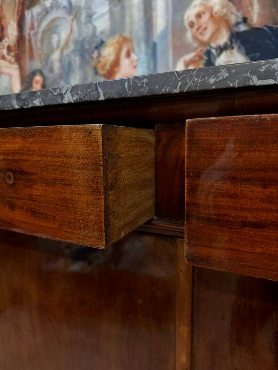Restoration period mahogany sideboard