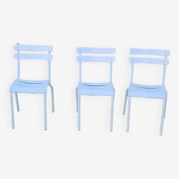 Set de 3 chaises Tolix