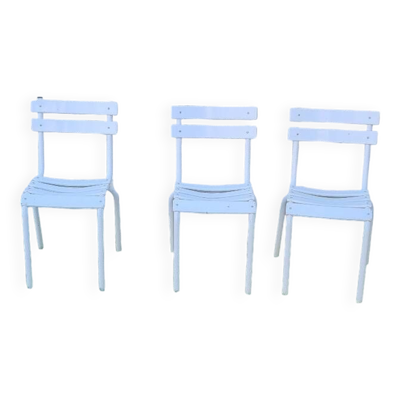 Set de 3 chaises Tolix