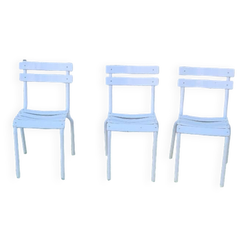 Set de 3 chaises Tolix