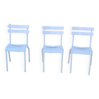 Set de 3 chaises Tolix