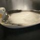 1 duck-shaped ceramic foie gras dish
