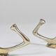 Jusqu'à 6 crochets muraux en nickel et laiton Art Nouveau Adolf Loos Café Capua Vienne, années 1900