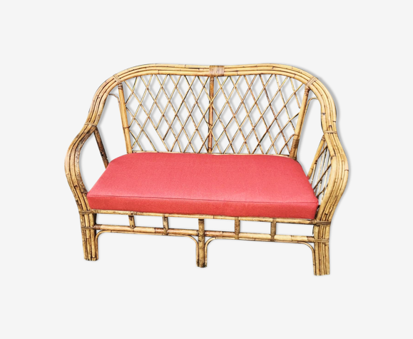 Rattan bench