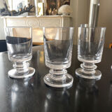 6 crystal glasses 1970s