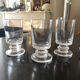 6 crystal glasses 1970s