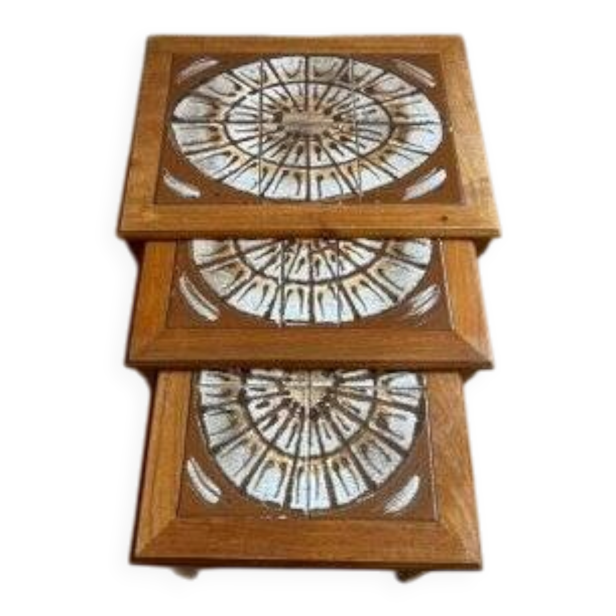 Vintage Danish Teak Nesting Tables from Mobelfabrikken Toften, 1960s