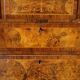 George II Burl Walnut and Marquetry Hightboard, 1890s