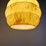 Art Deco suspension in marbled opaline with ouraline (4 available)