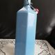 Bouteille céramique bleue