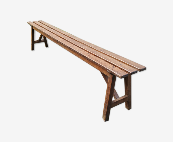 Old wooden bench vintage country