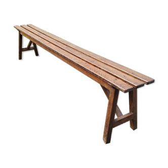 Old wooden bench vintage country