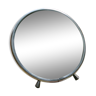 Magnifying round barber mirror