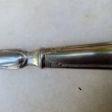 Art Deco salad cutlery in silver-plated metal and horn