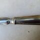 Art Deco salad cutlery in silver-plated metal and horn