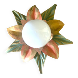 Metal flower wall lamp