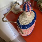 Large Scoubidou water bottle with golden handle