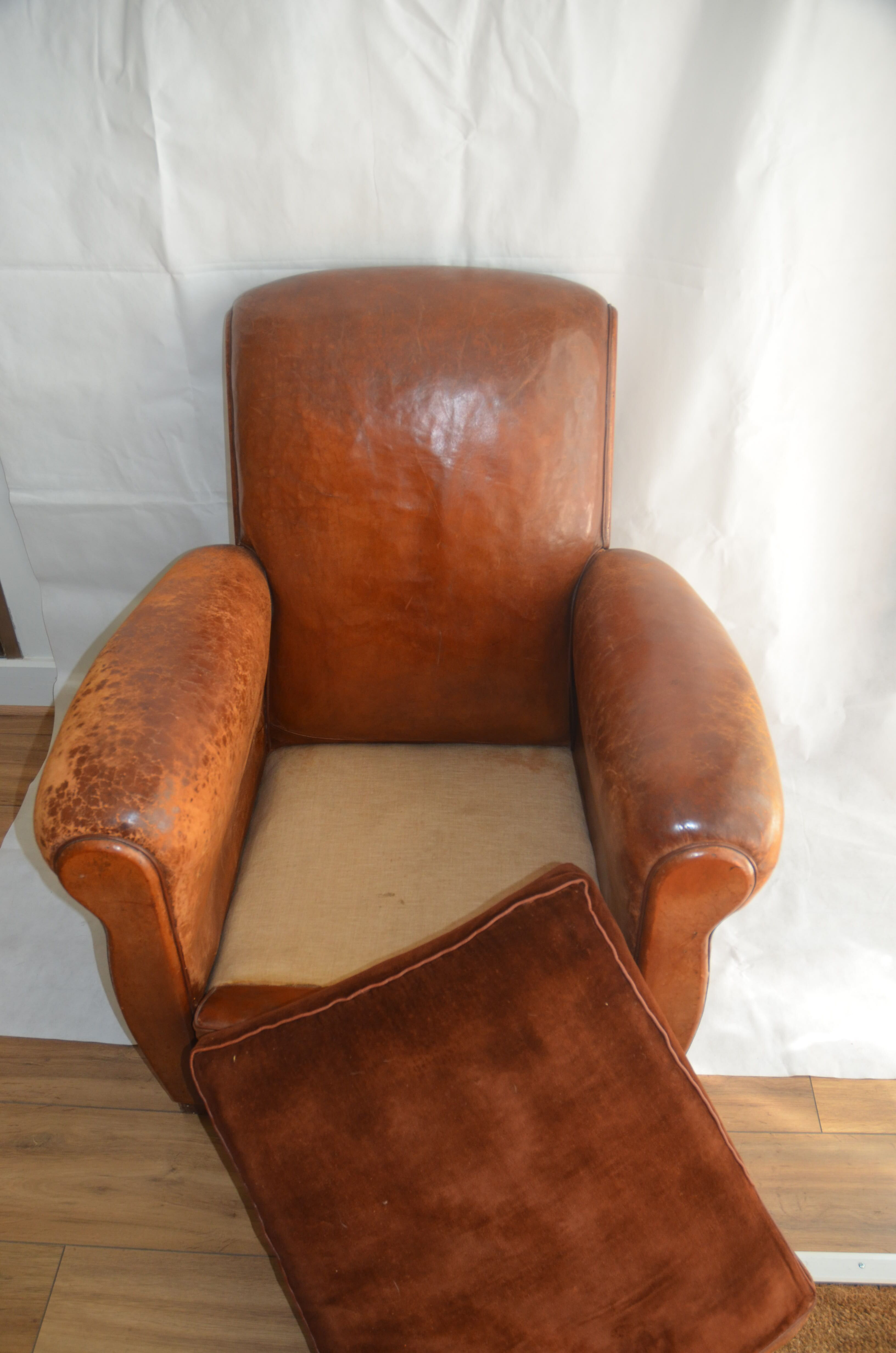 Leather armchair