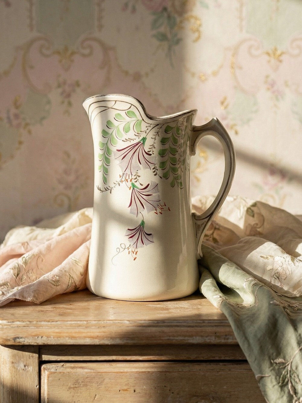 Large antique toilet bowl faience Hamage Moulin des Loups