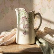 Grand broc de toilette ancien faïence Hamage Moulin des Loups