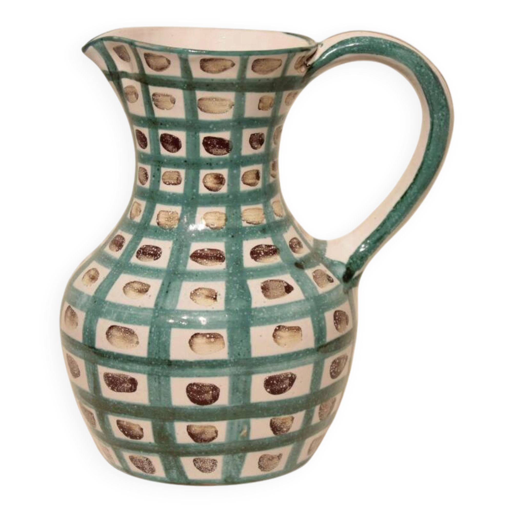 Large ceramic pitcher by Robert Picault, Vallauris.
