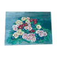 Oil on canvas small flowers