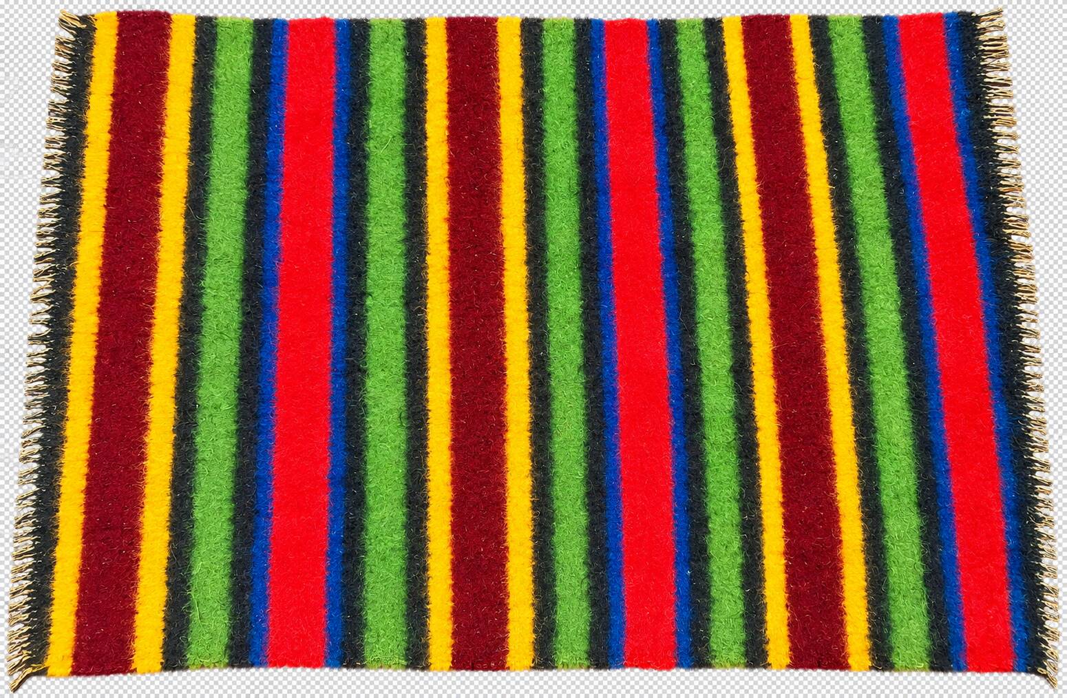 Large Kilim Rug "Cherga" Pastoral Vintage Pure Wool – 264 x 184 cm