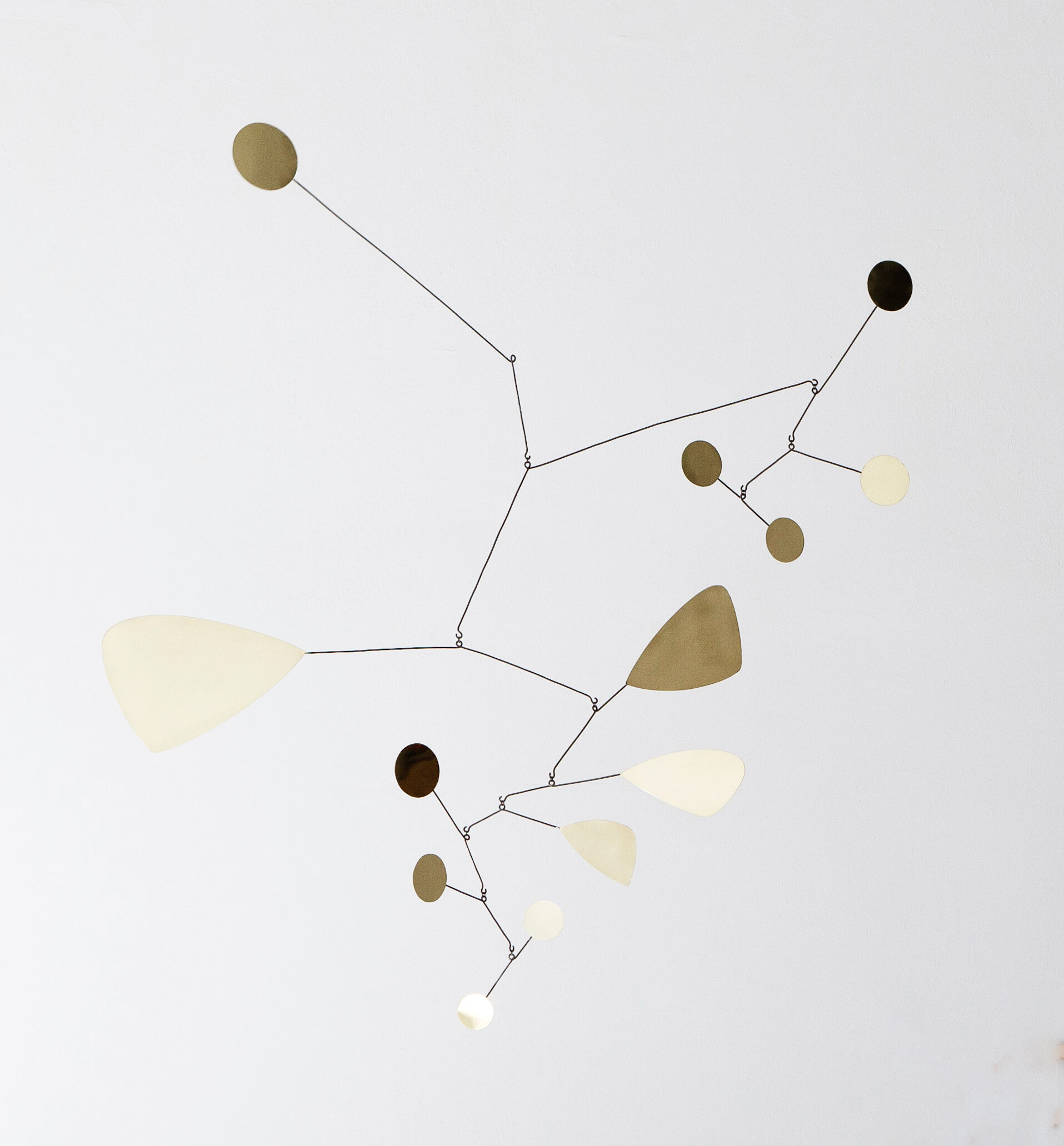 Modernist brass mobile 100x95cm