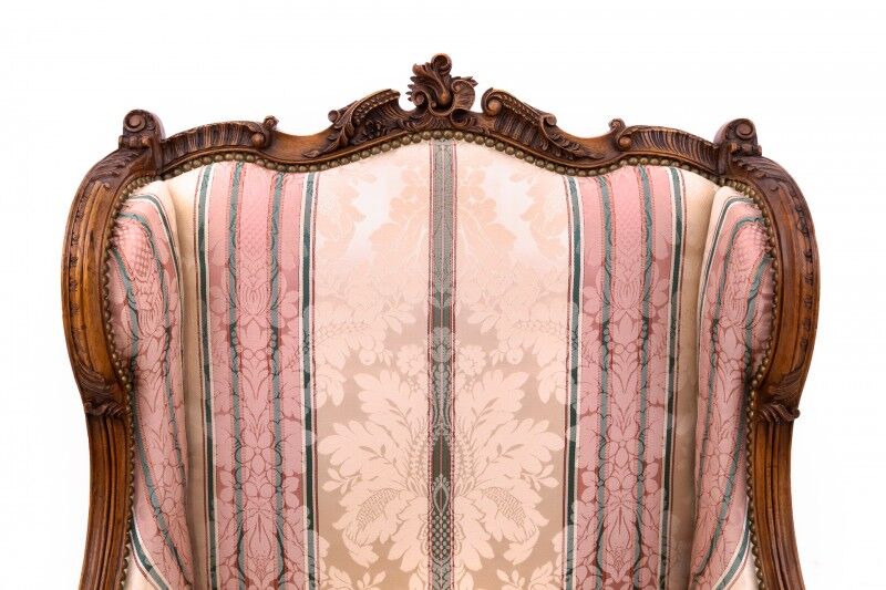 Wingback chairs, France, circa 1900