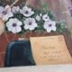 Oil painting on canvas flower and pot 100 x 50 cm