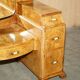Art Deco dressing table circa 1930 in satin walnut with mirror.