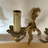Paire d’appliques en bronze doré