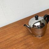 Postmodern Italian Bomb Teapot in Stainless Steel and Bakelite by Carlo Alessi for Alessi