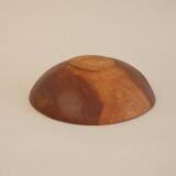 Vintage wooden hollow dish