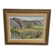 Oil on Canvas “Serene Landscape” by Martin Larson, Vintage & Framed