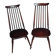 Pair of Ercol Goldsmith Scandinavian chairs from the 1960s.